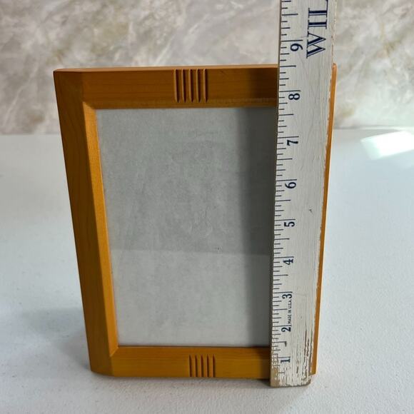 Solid Wood Picture Frame Carved Natural Light Pale Fits 5 X 7 Photo - Picture 7 of 12